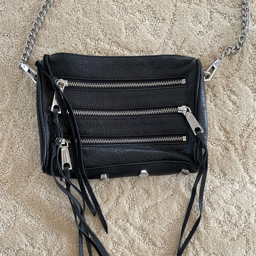 Black Leather Rebecca Minkoff Crossbody